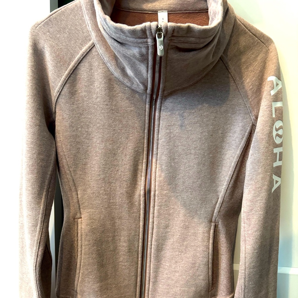 Lululemon Scuba Funnel Neck Full Zip Custom Aloha